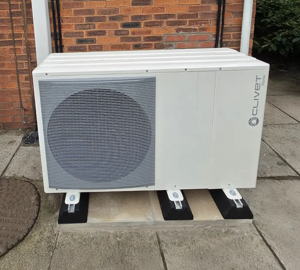 A Blackdown Heating Ltd air source heat pump installation