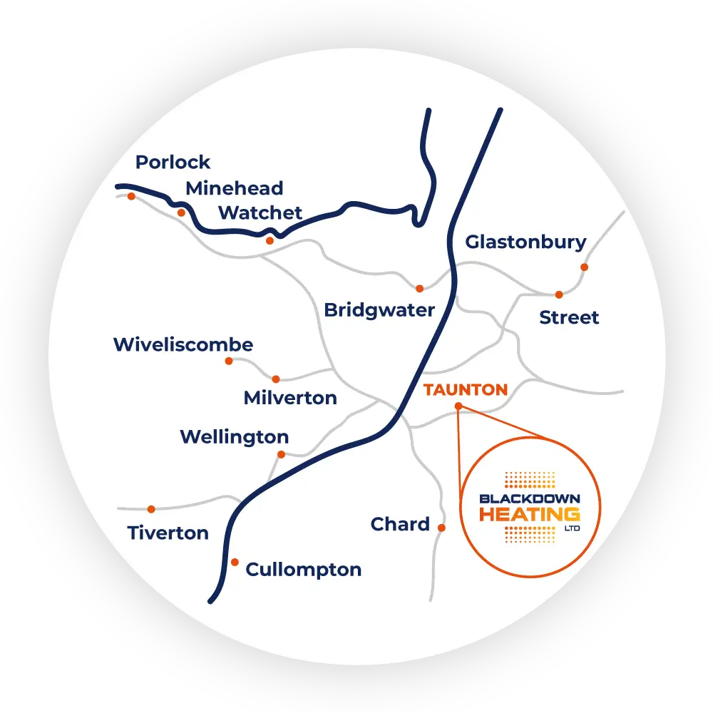 Map of the areas we cover across South Somerset