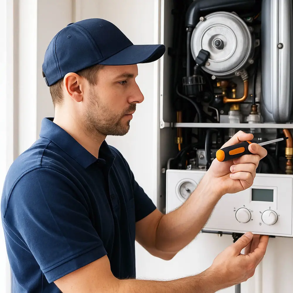 A certified gas safe engineer