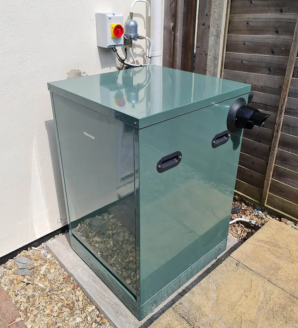 A Blackdown Heating Ltd oil boiler installation